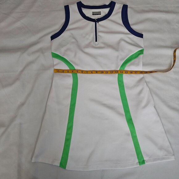 PGA TOUR Activewear Golf Color Block Sleeveless Flounce Dress Women's Size Large - Picture 7 of 9